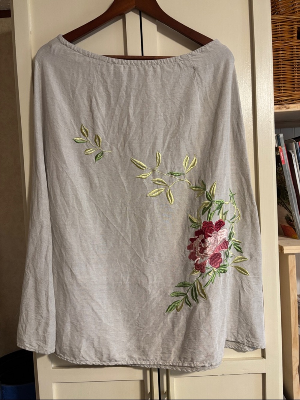 Van Heusen Women's Linen-Blend Skirt in Light Beige